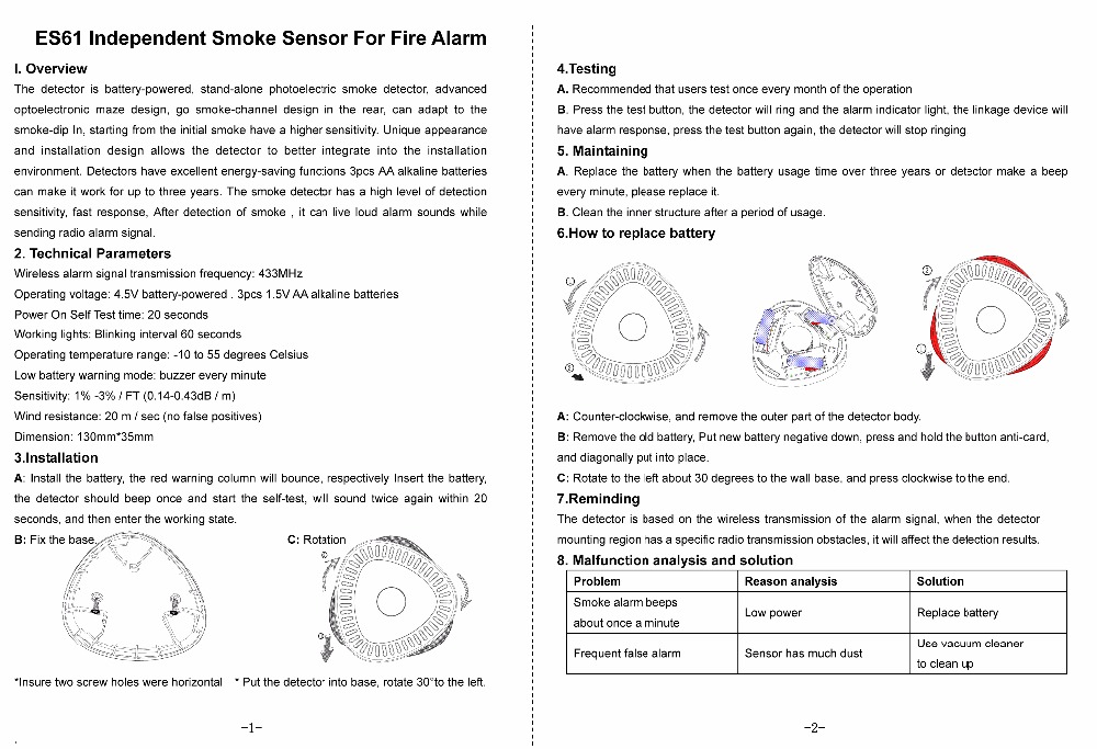 سنسور دود Geeklink smoke sensor